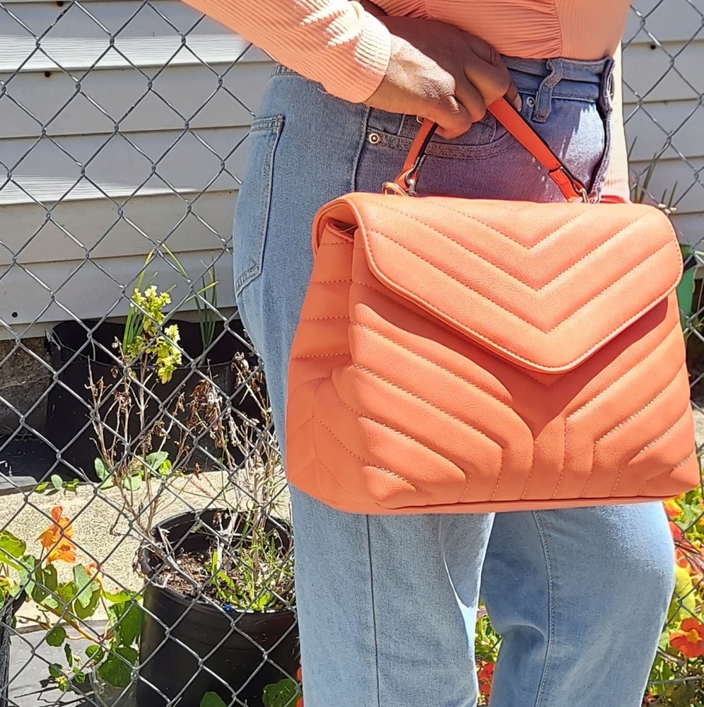 Handbag fashion orange crossbody